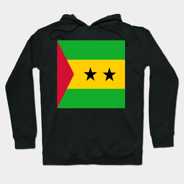 Sao Tome and Principe flag Hoodie by flag for all